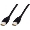 Digitus kábel USB A/samec na A-samec, 2x tienený, 3m