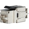 Solarix rýchlozarezávací keystone CAT6 STP / konektor RJ45 / tienený (SXKJ-6-STP-BK-NA)
