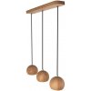 HELLUX Drevené visiace svietidlo BALLI 3 LED 30W Dub 8540303