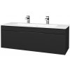 Dreja Umývadlová skrinka ASTON SZZ 120 - L03 Antracit vysoký lesk / Úchytka T07 / L03 Antracit vysoký lesk