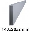 Hliníkový jokel obdĺžnikový 140x20x2 mm (AL-140x20x2-6)