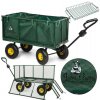Záhradný vozík s vysokými bočnicami zelená