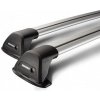 Příčníky Yakima Jeep Compass 2017-2022 integrované podélníky, FlushBar silver (S24 stříbrné + K684)