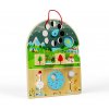 Bigjigs Toys Drevená motorická doska Počasie