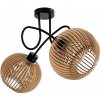 Stropná lampa LOFT WRAPPED 2XE27 WOODEN