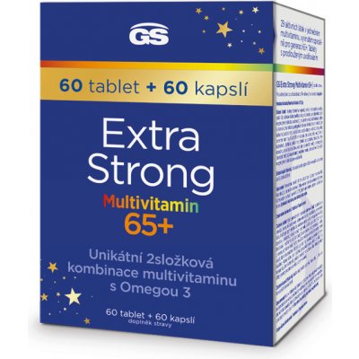 GS Extra strong multivitamín 65+ 60 tabliet + 60 kapsúl