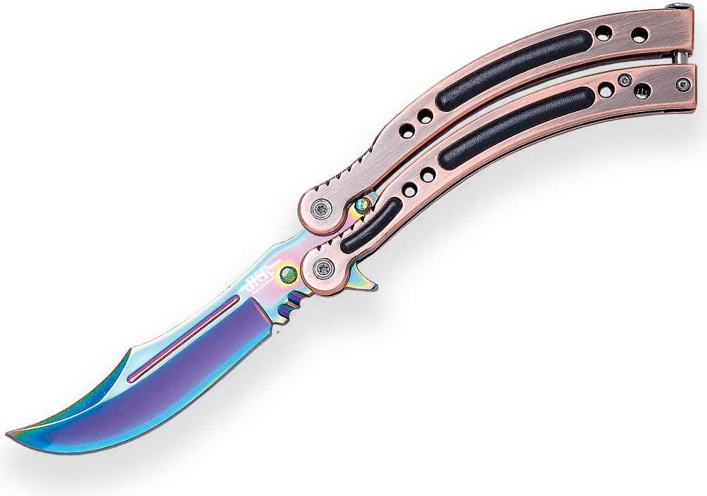 JKR COUNTER STRIKE GO BUTTERFLY KNIFE BLADE 10cm. JKR0540