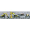 Detské vliesové bordúry Little Stars 35871-1, rozmer 10,05 m x 0,53 m, stavebné stroje žlté, A.S.Création