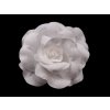 Brošňa / ozdoba ruža Ø6 cm - 1 ks 1 biela