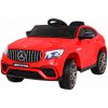 Ramiz Elektrické autíčko Mercedes Benz GLC 63S 4x4 EVA kolesá vstup USB MP3 mini Jack DO 2.4 GHz Kožené sedadlo Originál licencia červená