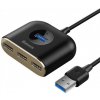 Baseus Square Round HUB adaptér 4x USB, čierny (CAHUB-AY01)