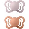 Bibs Couture anatomické cumlíky kaučuk 2ks Pink Plum / Peach
