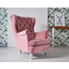 Kreslo Velvet Dark Dusty Pink