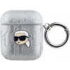 Karl Lagerfeld Embossed Karl Head obal pre AirPods 1/2 - strieborný 3666339283872 - možnosť vrátiť tovar ZADARMO do 30tich dní