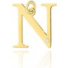 Blink-Blink Zlatý prívesok písmeno N s diamantom 4701ZnB