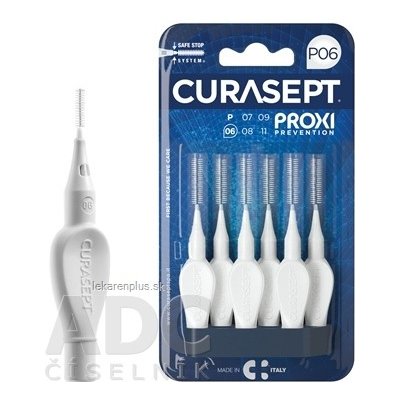 CURASEPT PROXI PREVENTION P06 Biele medzizubné kefky 1x6 ks