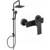Mexen Tordsprchový set s dažďovou sprchou a sprchovou batériou Alexa, čierna, 71240200-70