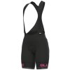 ALÉ Cycling Clothing ALÉ Graphics PRR Sella Plus W, Fluo pink Veľkosť: XL Dámske cyklo nohavice s trakmi