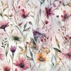 Umelý hodváb/silky elastický akvarelová lúka Sia