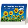 Stolový riadkový 21,1x14,8 cm Týždenný s citátmi 2026