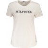 TOMMY HILFIGER WOMEN& 39;S SHORT SLEEVE T SHIRT BEIGE krémová