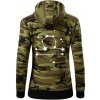 Súhvezdie - Libra - Váhy - Mikina dámska trendy zipper s kapucňou - S ( Zelený maskáč )