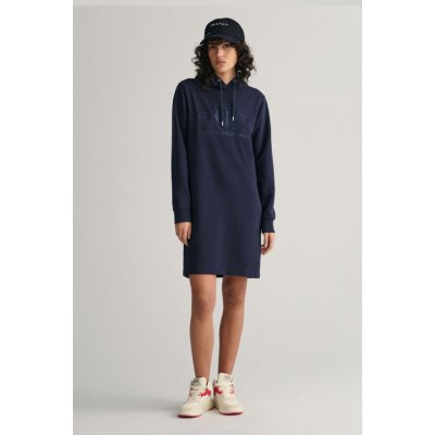 Gant Reg Tonal Shield Dress modrá