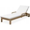 Hector Zahradní lehátko Castello z masivu/béžové