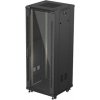 LANBERG 19'' VOĽNE STOJÚCA RACKOVÁ SKRIŇA 32U/600X600 (FLAT PACK) S PRESKLENÝMI DVERAMI ČIERNA FF01-6632-12B