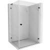 Mexen Lunar-B L pravý výklopný sprchový kút 90 x 70 cm, číre sklo, čierna matná, 832L-090-070-66-00-P