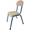 Stohovateľná kovová stolička Karolman 2, 31 cm modrá