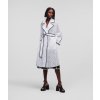 KABÁT KARL LAGERFELD KL EMBROIDERED LACE COAT biela 40