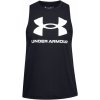 Dámske funkčné tielko Under Armour LIVE SPORTSTYLE TANK W čierne 1356297-001 - M