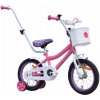 ROWEREK DZIECIĘCY 14 PALCOV BICYKEL PRE DIEVČATKO KOŠÍK A VODIACA TYČ +