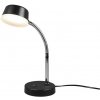 Trio R52501102 LED stolové svietidlo Kiko 1x4,5W | 300lm | 3000K - ohybné rameno, vypínač na tele, čierna