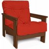 Marior HOME MEXICO Armchair (kreslo z buku) 105 / 140x75x83 cm red walnut (lněný olej)
