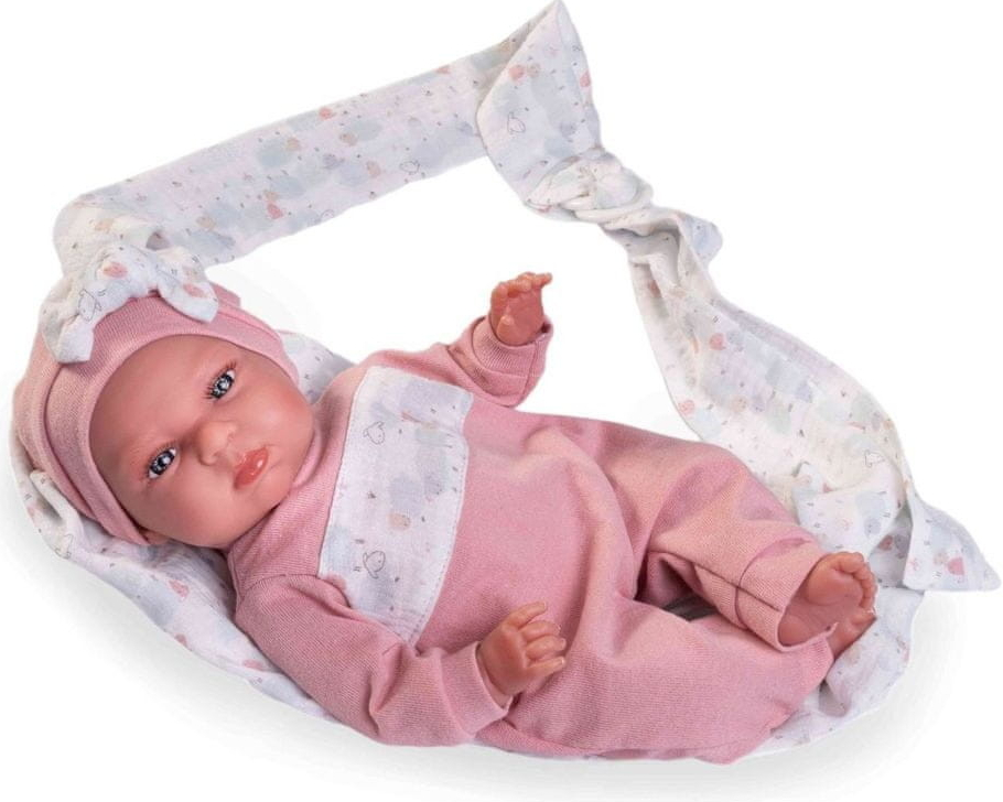 Antonio Juan 82309 Můj malý REBORN TUFI realistická miminko s měkkým látkovým tělem 33 cm