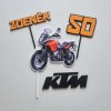 Motorka KTM s menom set