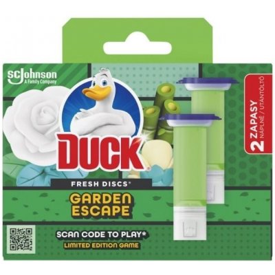 Duck Fresh Discs WC čistič Garden Escape, náplň 2 x 36 ml, Garden Escape