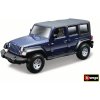 Bburago Jeep Wrangler metalíza BB18-43012 modrá 1:32