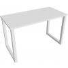 Hobis Pracovný stôl UNI O, 120x75,5x60 cm, biela/biela