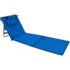 Trizand 23617 Nastaviteľná plážová podložka s opierkou 150 × 50 cm, modrá 00023617