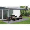 LANIT PLAST Hliníková pergola Lanitplast WALL 33 antracit + číry PC LG2086