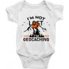 Im not lost - geocaching - Body dojčenské s krátkym rukávom - Krátký r. 12-18 mes ( Biela )