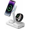 ESR Premium 6v1 Bezdrôtová Nabíjacia Stanica HaloLock CryoBoost (6E007) - iPhone MagSafe, AirPods, Apple Watch, 100W - Biela