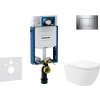 Geberit Kombifix - Set predstenovej inštalácie, klozetu Oudee Vortex a dosky softclose, tlačidlo Sigma30, chróm SANI15CA1131