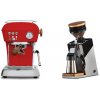 Ascaso Dream PID, Love Red + Eureka Mignon Single Dose PRO, Chrome & Oak
