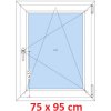 Soft Plastové okno 75x95 cm, otváravé a sklopné