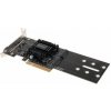 Synology M2D18 / duálna rozširujúca karta pre dvoch M.2 NVMe/SATA SSD / PCIe 2.0 x8 / 2280 amp; 2260 amp; 2242 (M2D18)