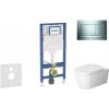 Geberit Duofix - Set predstenovej inštalácie, klozetu ME by Starck a dosky softclose, tlačidlo Sigma30, lesklý chróm/matný chróm SANI11CP1113